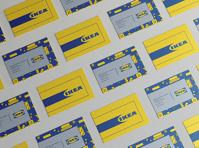 Ikea brand advertising business card design advertising branding business card design graphic design ikea