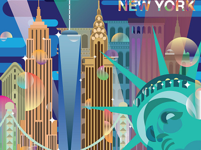 NEW YORK CITY illustration illustrator nyc
