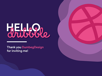 Hello Dribbble debut first throw hello dribbble