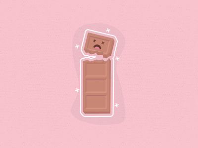 All Chocolate must die adobe illustrator character chocolate design die illustration