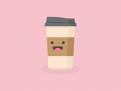 Trust me, you can do overtime! adobe illustrator character chocolate coffee design face illustration