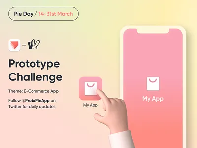 Pie Day: Prototype Challenge designbuddies ecommerceapp interaction interactiondesign nocode pieday productdesign protopie protopiebuddies prototype prototypechallenge prototyping ui uichallenge ux