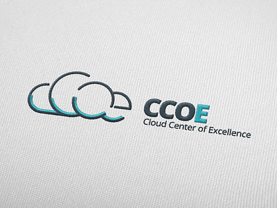 Cloud Logo blue brand cloud lines logo