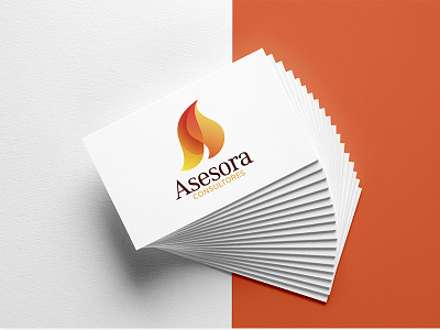 Asesora Logo brand branding business card design graphic logo