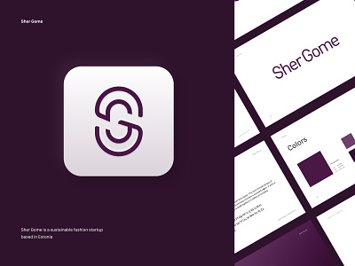 Logo Guidelines for Sher Gome app brand guidelines branding design ecofriendly fashion logo logo logodesign logotype maroon typography