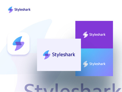Styleshark Logo branding design logo logo a day shark typography