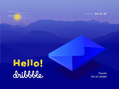 Hi Dribbble! hello dribble invitation invite landingshot