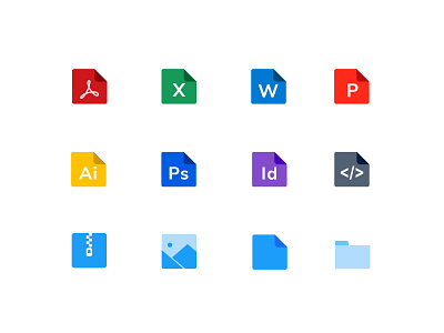 File types icons