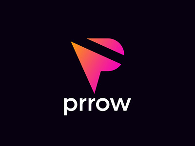 Letter P Arrow Logo Design