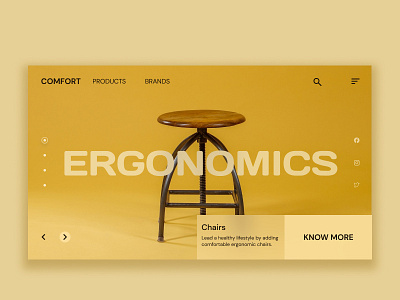 Ergonomic products - Web page