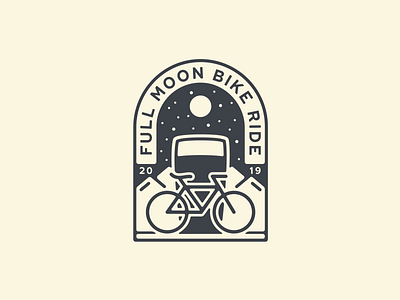 Full Moon Bike Ride by Laci Ogram on Dribbble