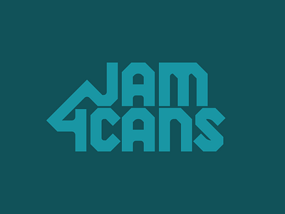 Jam4Cans branding custom type logo logotype skiing snowboarding