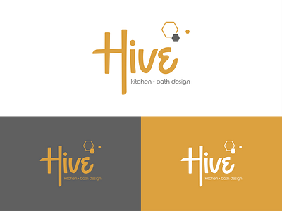 Hive Kitchen + Bath branding graphic design hive logo interior design logo logo design logotype mid century midcentury modern vector