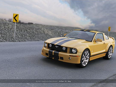 Mustang 3d car 3d vehicle 3dmax car lamborghini 3d render lp 540 mustang mustang 3d model render vehicle vray