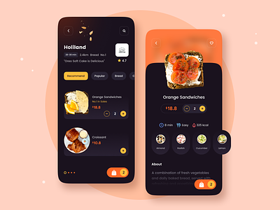 Food Delivery App app apple bread buy card food food and drink food app iphonex mobile service ui