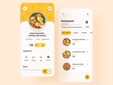 Food Delivery App by Jeehom on Dribbble