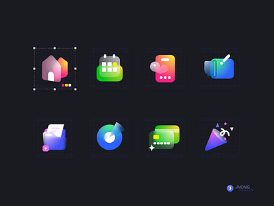 Glass Icons by Jeehom on Dribbble