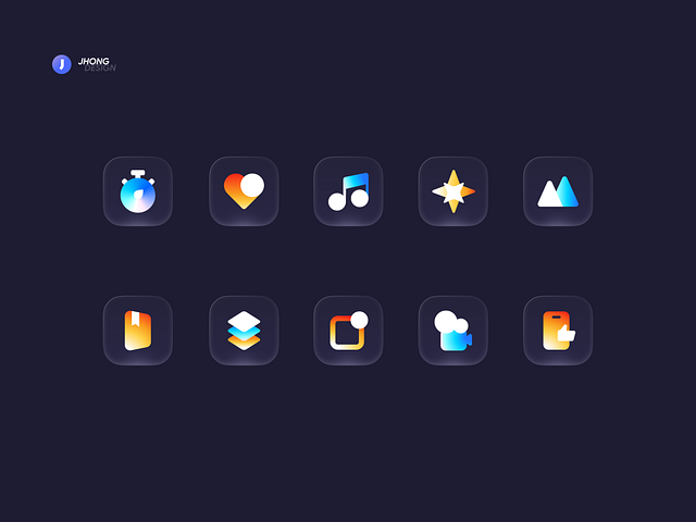 Glass Icons-2 by Jeehom on Dribbble