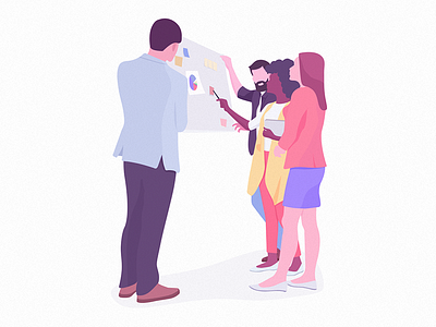 Discuss business discuss illustration