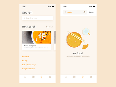 Culinary treasure app cook delicious food iphonex menu pasta ui ux