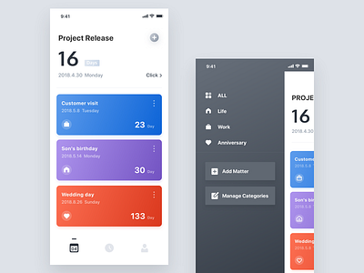 Days Matter by Jay Ji on Dribbble