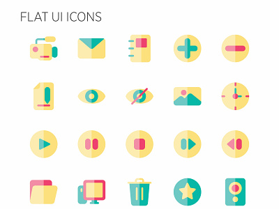 Flat UI Icons flat design icons