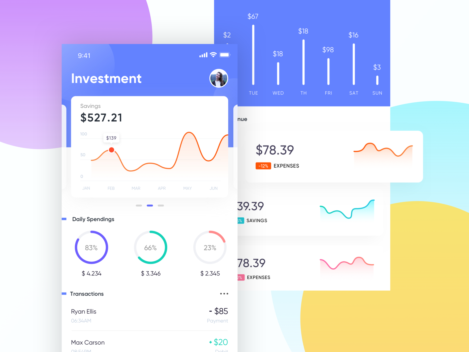 Financial services by HanF on Dribbble