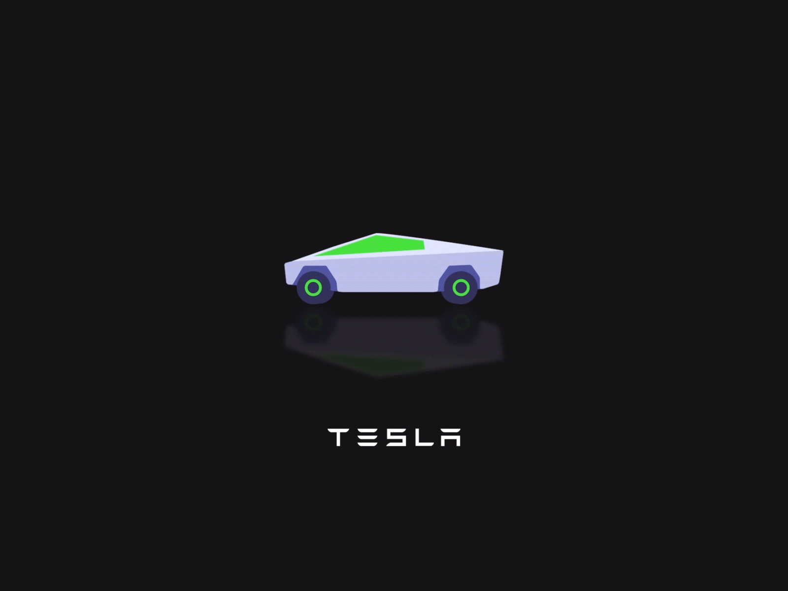 Tesla CYBERTRUCK 3d animation car cybertruck navigation tesla