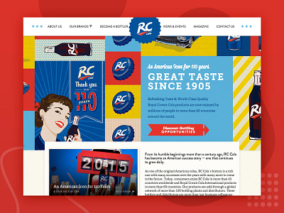 International Website for Beverage Company design web website