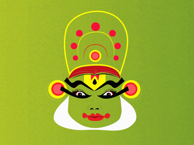 Kathakali_Face_Side_Animation