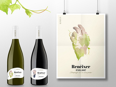 Renéixer design packaging poster wine label