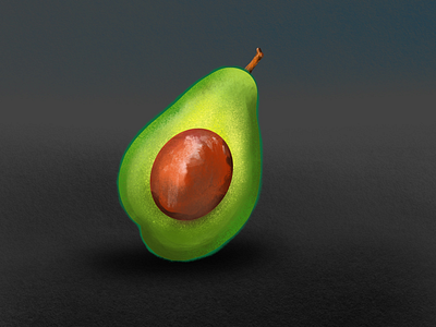 Avocado sketch procreate