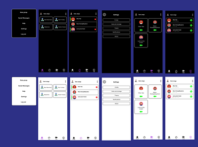 Chat UI app design figma theme ui