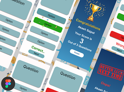 Quiz animation branding ui