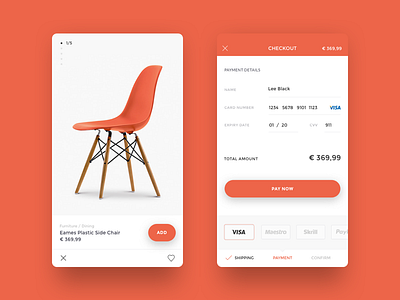 Checkout With Credit Card checkout commerce credit card mobile ui ux