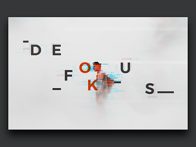 Defokus Ok Wallpaper glitch typography wallpaper