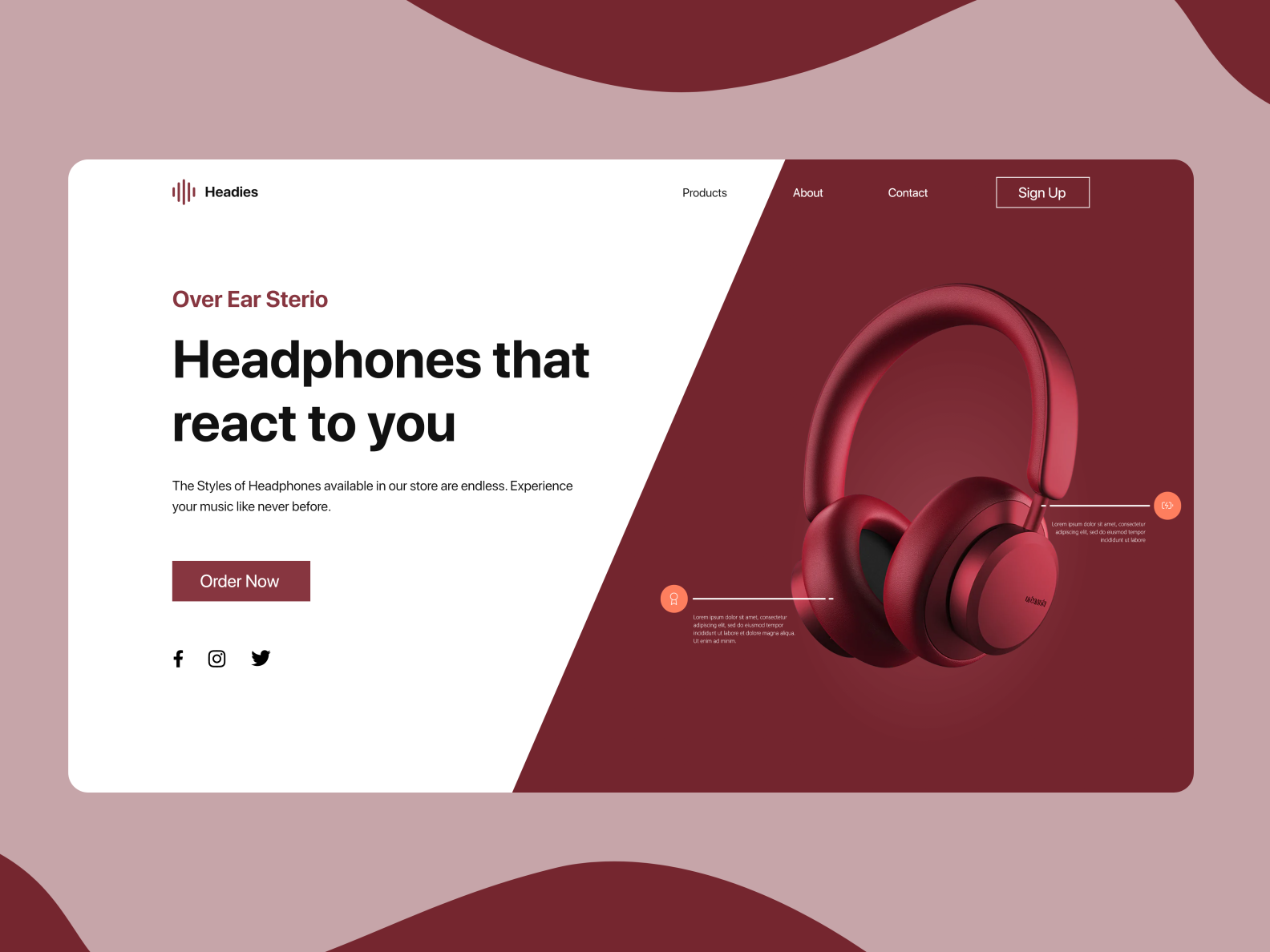 Headphones Website UI/UX Design by Muhammad Afraz Khan on Dribbble
