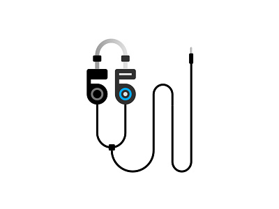 Headphones Illustration headphones icon iconography illustration koss music porta portapro pro