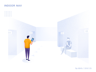 Indoor navigation ui 插图 设计 项目