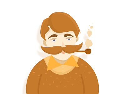 Beard man illustration