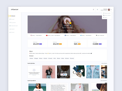 Influencer Dashboard