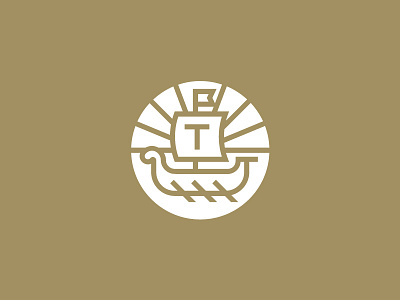 Terezas Hotel ancient boat emblem flag greek hotel logo sailboat sea ship symbol trireme