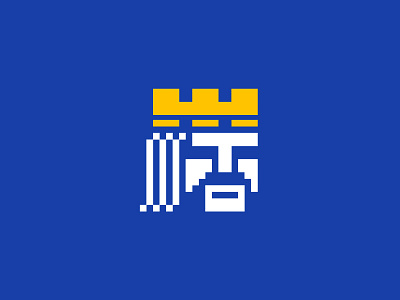 Pixel King 8bit cardgame cards character crown gambling icon king pixel poker