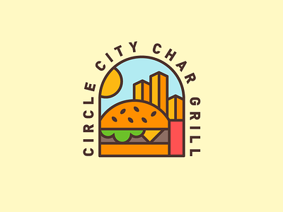 Circle City Char Grill barbecue bbq burger city fast food fries grill skyline