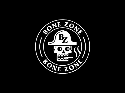 Bone Zone blunt bone cannabis joint marijuana pirate skeleton smoke zone