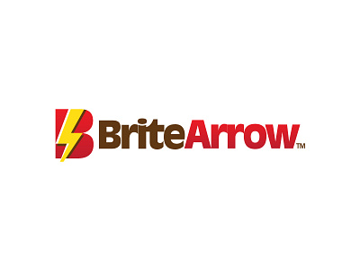 BriteArrow arrow icon letter b lightning logo symbol