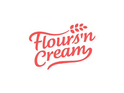 Flours'n Cream cream flours food food logo oats