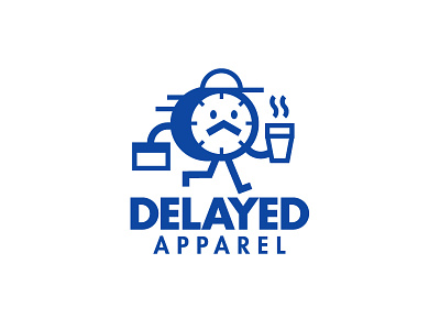 Delayed Apparel apparel clock coffee delayed late suitcase work worker