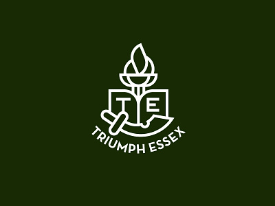 Triumph Essex book essex fire flame initials money society sword torch triumph university