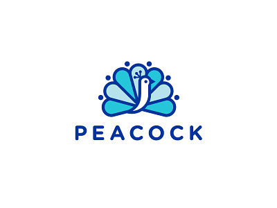 Peacock beauty bird cosmetics logo peacock salon
